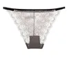 Sexy floral Lace Briefs Low Rise Adjustable Waist Tie Briefs Panties Thong See Through underwears Women Clothes