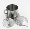 Kitchen Dining Bar Coffee Tea Tools Stainless Steel Vietnamese Drip Coffee Filter Maker Pot Infuser