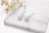 Lady039s Klassiek massief 925 sterling zilver oorbellen vierkant samengesteld SONA diamanten oorbellen bruiloft sieraden voor vrouwen cadeau gi6750365