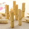 60 pçs / lote Frete grátis 6 * 1.2 cm Pegs Meias De Madeira De Bambu Meias Lençol Toalha À Prova de Vento Clipes Grampos Household Clothespins