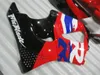 ZxMotor حار بيع Fairings لهوندا CBR900RR CBR 893 1995 1997 أبيض أحمر أسود هدية كيت CBR893 95 97 QW34