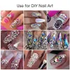 1440pcslot 3D Crystal Strass Fix Fix Rhinestone Iron on Nails Decoration Garment Flatback Glass Stone DIY Associory6637031