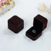 Fashion Velvet Jewelry Boxes cases For only Rings & Stud Earrings 12 color Jewelry Gift Packaging & Display Size 5cm*4.5cm*4cm