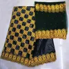 Bazin riche getzner dernières lacets africains 2019 tissu de brocart de guinée bazin riche tissu brode dentelle 5 + 2 yard/ensemble KFZ-1