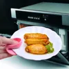 Mikrovågsugn Mitts Silikonhållare för kök Praktiska isolerade handskfinger Non-Slip-klämmor Skydda kloka Cook-verktyg