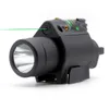 Green Dot Laser LED ficklampa Torch Sight Scope Jakt Mount Combo med 20mm Picatinny Rail