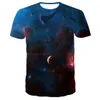 T-shirt da uomo stile estivo stampa 3D Star Galaxy Universe Space stampa vestiti per uomo T-shirt a maniche corte T-shirt S-6XL