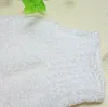 Gants blancs nettoyage du corps douche gants en Nylon gant de bain exfoliant taille Flexible cinq doigts gants de bain salle de bain Supplie8803013