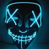 Masque d'Halloween LED Light Up Masques drôles L'année électorale de purge Grand festival Costume de cosplay plis Masques de fête Glow In Dark2829386