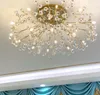 Fancy Ceiling Light Crystal LED Crystal Lamp Modern Lamps For Living Room Lights AC110-240V Lighting Bedroom MYY