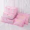 Kerstcadeaus Effen Kleur Opbergtas Dubbele Rits Waterdichte Reistassen Bagage Verpakking Zak 6 Stks Set Pack Pillow Doek 8 Kleuren