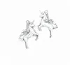 100Pcs/lot Antique Silver Plated Unicorn Horse Charms Pendant Bracelets Necklace Jewelry Findings Accessories Making Craft DIY 27x20mm