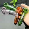 Pipe en verre avec logo de dessin animé coloré, vente en gros, bongs, tuyaux de brûleur à mazout, conduites d'eau pour fumer