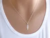 Long Leaf pendant chain Necklace Nature Tree Pot Leaf necklaces Fallen Feather Leaves Necklace Vine Olive Necklaces jewelry for women
