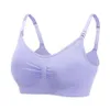 Reggiseno per allattamento in gravidanza Pulsante di apertura anteriore Senza bordi Reggiseno per allattamento al seno dopo il parto Regolare la biancheria intima anti caduta delle donne LJJA3250-16