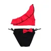 2019 bambini per bambini bambine costume da bagno in bikini costume da bagno blu a strisce blu carini simpatiche o abbigliamento da spiaggia set da spiaggia1258601