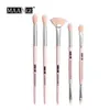 MAANGE 6 pièces ensemble de pinceaux de maquillage Pro poudre fard à paupières Eyeliner mélange de sourcils correcteur ombrage maquillage brosse trousse à outils cosmétique