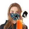 Máscaras de bebida de festa para crianças adultas Anti PM25 Poluição Nevoeiro Algodão Boca Palha Máscara Reutilizável Lavável Dustproof Protetor Face 1092752