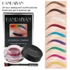 HANDAIYAN Gel per sopracciglia multifunzionale impermeabile 24 ore su 24 e gel per eyeliner Party Show Makeup Clown Cosmetici colorati con pennello