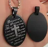 30pcs Whole Mix lot of Serenity Prayer Stainless Steel Pendant Necklaces Mens Jesus Religious Jewelry 6 Styles Mixed Man Gift5168872