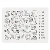 Silikonmattor Kids Pedagogisk handskrift Mattor Färgglad plats Mattalfabet Animal Pad Size 3040 CM Multipurpose Table Mat YP9704646949