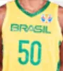 Equipe National Basketball Jersey Brasil 50 Bruno Caboclo 10 Alex Garcia 19 LeanDrinho Barbosa 5 Rafa Luz Yago Mateus Lima Louzad Homens