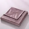 Duvet täcker avtagbart duvetskydd för viktade filtar Polyester Quilt Cover 60 "X80" Queen Size med dragkedja och starka slipsar