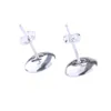 Classical design Big CZ Diamond Stud Earring Original Box for 925 Sterling Silver Women Mens Earrings retail sets1761275