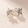 Vente en gros - Boucles d'oreilles Starfish CZ Diamond Stud pour Pandora 925 Pure Jewelry avec boîte d'origine Fashion Temperament Stud