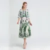 2020 XL Runway Dress Free Shipping Flora Print Dress Empire Crew Neck Above Knee Short Sleeve +Coat Prom Fashion Dress SH