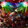 휴대용 무대 조명 DJ 디스코 볼 Lumiere 사운드 활성화 레이저 프로젝터 RGB 무대 조명 효과 램프 빛 음악 KTV 파티 펍
