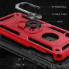 New For Iphone 11 pro X XS max Hybrid Rugged Shockproof Armor Stand Case For Samsung Note 10 S10 Plus Metal Ring Magnetic Car Holder Cover