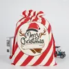 36 styles Christmas Gift Bags Santa Claus Environmental protection beam Canvas Bag 50*70cm Xmas custom elk candy Gift Handbags M132