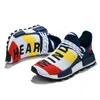 2019 Pharrell Williams NMD Human Race Hommes Femmes Chaussures de course Coeur jaune esprit BBC Black Nerd Cream Holi Sports de plein air Jogging Chaussures