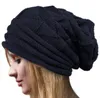 Novos chapéus de inverno com furo quente malha gorros tampas para mulheres meninas rabo de cavalo chapéus de lã WY369