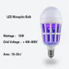 Mosquito Killer Lamp LED 15W Electronic Anti insect Bug Fly Zapper for Home Indoor Outdoor Eco safe Clean Light Bulb