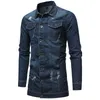 Jaqueta Masculina Märke Kläder Män Jacka 2018 Lång sektion Bomber Jacka Taktisk Hooded Casual Slim Cowboy Male 3XL