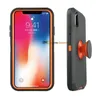 Robot Armor Phone Stand Phone Cases pour iPhone X XR Xs Max 7 8 Heavy Duty Hard Plastic + Soft Rubber TPU Shockproof Hybrid Shell