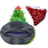 Malha novos engraçados 41 centímetros Hat x42cm Non-Woven partido da árvore de Natal Pano chapéu de Santa do feriado da foto Props para Kid Adulto Festival Decor