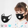 Ice Silk Breathing Valve Mask Adult Anti Dust Adjustable Face Masks Kids Reusable Mouth Muffle Designer Mask 5 Colors CCA12051 10000pcs