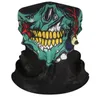 Unisex Halloween Cosplay Cykel Skidskalle Halv ansikte Mask Ghost Scarf Bandana Neck Warmer Party Headband Magic Turban Balaclava Sn4217