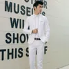 2019 Uomini di alta qualità Moda Abiti slim Uomo Business Casual Groomsman 2 pezzi Abito da sposa Giacca da uomo Pantaloni Set di pantaloni