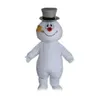 2019 vente d'usine Costume de mascotte de bonhomme de neige givré marche vêtements de dessin animé adulte livraison gratuite