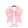 20 kolorów 45 -calowe Solid Cheerleading Bilkbon Bows Grosgrain Cheer Bows Tiew z elastycznym opaską Girl