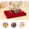 Mini modello di tamburo Decorazione in rame Decorazione di stampi per la casa Decorazione musicale Set di tamburi in miniatura da collezione9459349