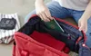 30 pezzi borsa da viaggio donna uomo unisex pianura tela grande capacità borsone pieghevole a tracolla può mettere scarpe cubi di imballaggio dell'organizzatore