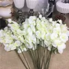 20pclot cała biała orchidea gałęzie sztuczne kwiaty na przyjęcie weselne Orchidey tanie kwiaty6339385