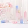 Empty Lip Gloss Tube Pink Blue Gradient Lip Glaze Tube DIY Lipstick Cosmetic Packing Container 50pcs/lot hot