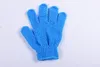 Exfoliating Gloves Skin Body Bath Shower Loofah Nylon Mittens Scrub Massage Spa Bath Finger Gloves free shipping