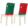 Decoração da cadeira de natal Não-tecido Tecido Cadeira Capa Big Hat Cadeiras Caso Feriados Casa Deco Capa de Cadeira de Natal RRA2013
